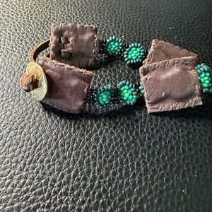 SAMADHI HANDMADE LEATHER BEADED BRACELET